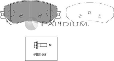 Ashuki P1-1566 - Гальмівні колодки, дискові гальма autozip.com.ua