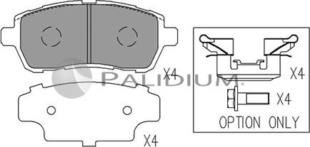 Ashuki P1-1560 - Гальмівні колодки, дискові гальма autozip.com.ua