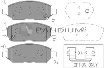 Ashuki P1-1563 - Гальмівні колодки, дискові гальма autozip.com.ua