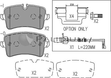 Ashuki P1-1539 - Гальмівні колодки, дискові гальма autozip.com.ua