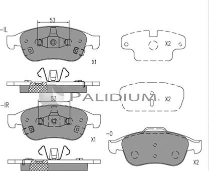 Ashuki P1-1535 - Гальмівні колодки, дискові гальма autozip.com.ua