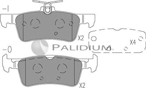 Ashuki P1-1530 - Гальмівні колодки, дискові гальма autozip.com.ua