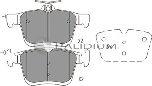 Mercury GDB2179 - Гальмівні колодки, дискові гальма autozip.com.ua