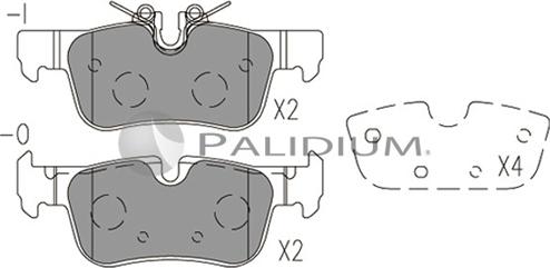 Ashuki P1-1524 - Гальмівні колодки, дискові гальма autozip.com.ua