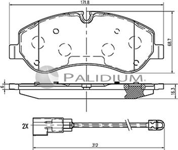 Ashuki P1-1521 - Гальмівні колодки, дискові гальма autozip.com.ua