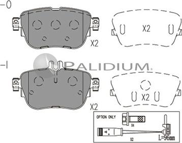 Ashuki P1-1570 - Гальмівні колодки, дискові гальма autozip.com.ua