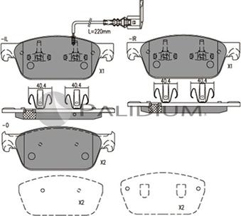 Ashuki P1-1577 - Гальмівні колодки, дискові гальма autozip.com.ua