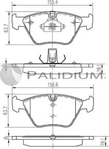 Ashuki P1-1095 - Гальмівні колодки, дискові гальма autozip.com.ua