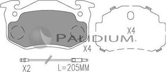 Ashuki P1-1054 - Гальмівні колодки, дискові гальма autozip.com.ua