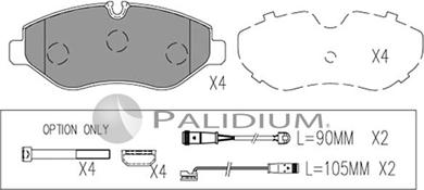 Ashuki P1-1052 - Гальмівні колодки, дискові гальма autozip.com.ua