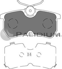 Ashuki P1-1061 - Гальмівні колодки, дискові гальма autozip.com.ua