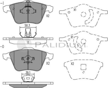 Ashuki P1-1068 - Гальмівні колодки, дискові гальма autozip.com.ua