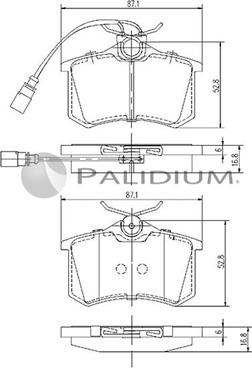 Ashuki P1-1063 - Гальмівні колодки, дискові гальма autozip.com.ua