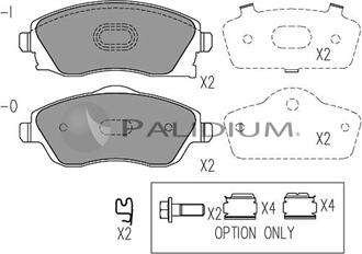 Ashuki P1-1010 - Гальмівні колодки, дискові гальма autozip.com.ua