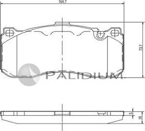 Ashuki P1-1089 - Гальмівні колодки, дискові гальма autozip.com.ua