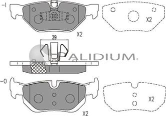 Ashuki P1-1088 - Гальмівні колодки, дискові гальма autozip.com.ua