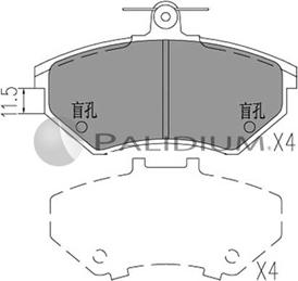 Ashuki P1-1035 - Гальмівні колодки, дискові гальма autozip.com.ua