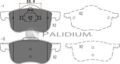 Ashuki P1-1033 - Гальмівні колодки, дискові гальма autozip.com.ua