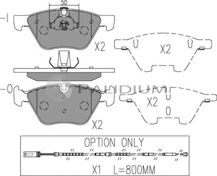 Ashuki P1-1027 - Гальмівні колодки, дискові гальма autozip.com.ua