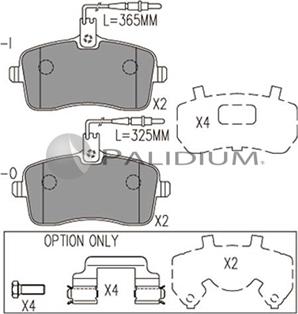 Ashuki P1-1079 - Гальмівні колодки, дискові гальма autozip.com.ua