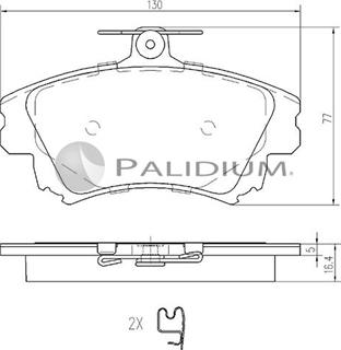 Ashuki P1-1078 - Гальмівні колодки, дискові гальма autozip.com.ua