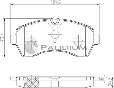 Ashuki P1-1146 - Гальмівні колодки, дискові гальма autozip.com.ua