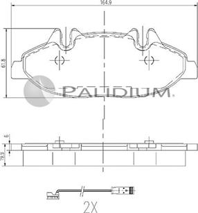 Ashuki P1-1141 - Гальмівні колодки, дискові гальма autozip.com.ua