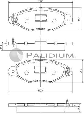 Ashuki P1-1108 - Гальмівні колодки, дискові гальма autozip.com.ua