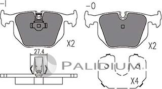 Ashuki P1-1137 - Гальмівні колодки, дискові гальма autozip.com.ua