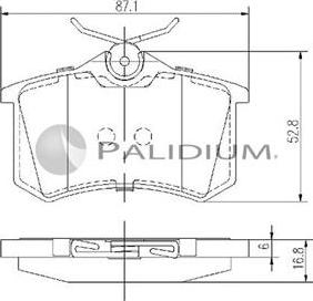 Ashuki P1-1121 - Гальмівні колодки, дискові гальма autozip.com.ua