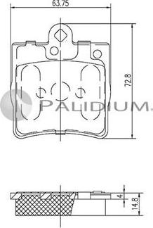 Ashuki P1-1123 - Гальмівні колодки, дискові гальма autozip.com.ua