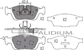 Ashuki P1-1122 - Гальмівні колодки, дискові гальма autozip.com.ua