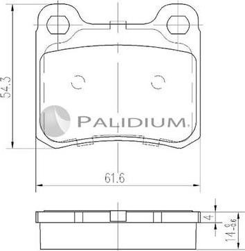 Ashuki P1-1399 - Гальмівні колодки, дискові гальма autozip.com.ua