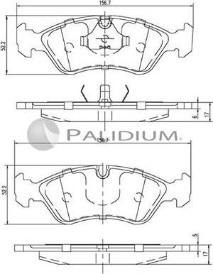 Ashuki P1-1311 - Гальмівні колодки, дискові гальма autozip.com.ua