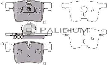 Ashuki P1-1255 - Гальмівні колодки, дискові гальма autozip.com.ua