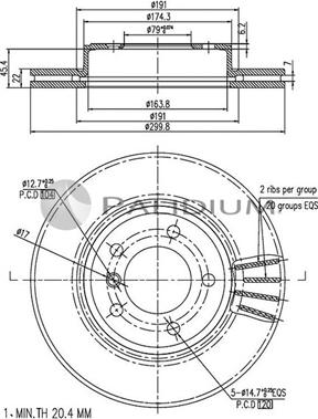 Ashuki P330-046 - Гальмівний диск autozip.com.ua