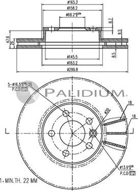 Ashuki P330-031 - Гальмівний диск autozip.com.ua