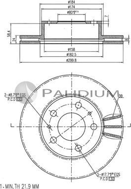 Ashuki P330-023 - Гальмівний диск autozip.com.ua