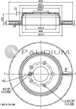 Ashuki P330-130 - Гальмівний диск autozip.com.ua