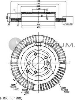 Ashuki P330-131 - Гальмівний диск autozip.com.ua