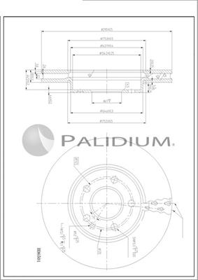 Ashuki P330-244 - Гальмівний диск autozip.com.ua