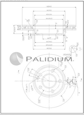 Ashuki P330-245 - Гальмівний диск autozip.com.ua