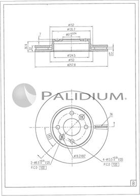 Ashuki P330-242 - Гальмівний диск autozip.com.ua