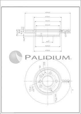 Ashuki P330-259 - Гальмівний диск autozip.com.ua