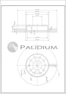 Ashuki P330-254 - Гальмівний диск autozip.com.ua