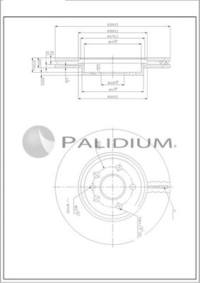 Ashuki P330-258 - Гальмівний диск autozip.com.ua