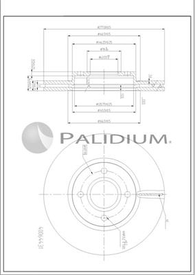 Ashuki P330-257 - Гальмівний диск autozip.com.ua