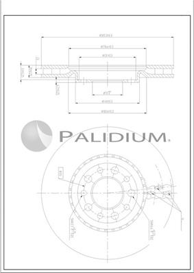 Ashuki P330-265 - Гальмівний диск autozip.com.ua