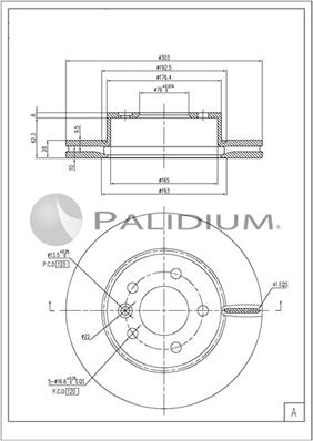 Ashuki P330-266 - Гальмівний диск autozip.com.ua