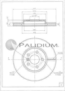 Ashuki P330-260 - Гальмівний диск autozip.com.ua